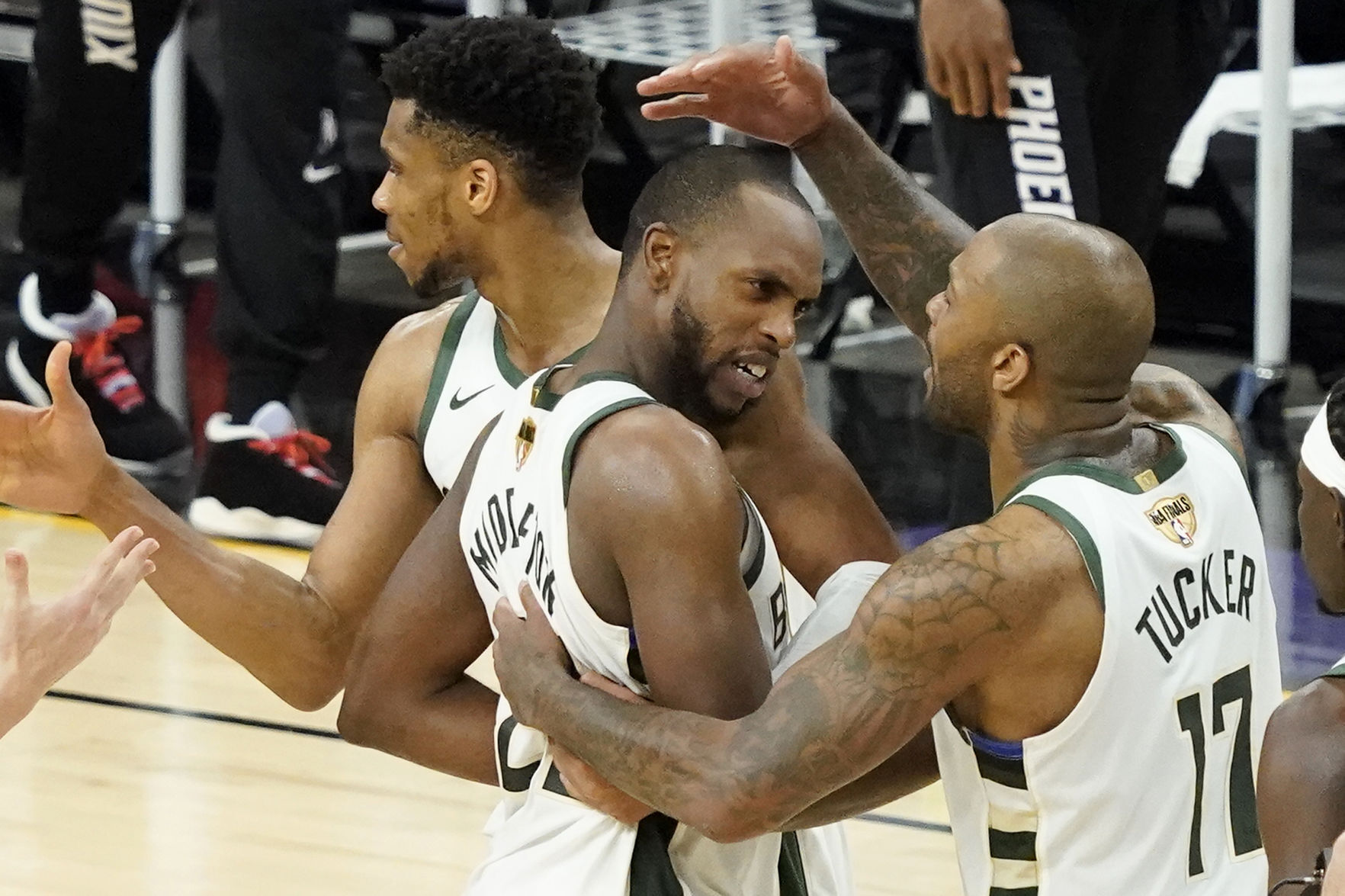 APTOPIX NBA Finals Bucks Suns Basketball